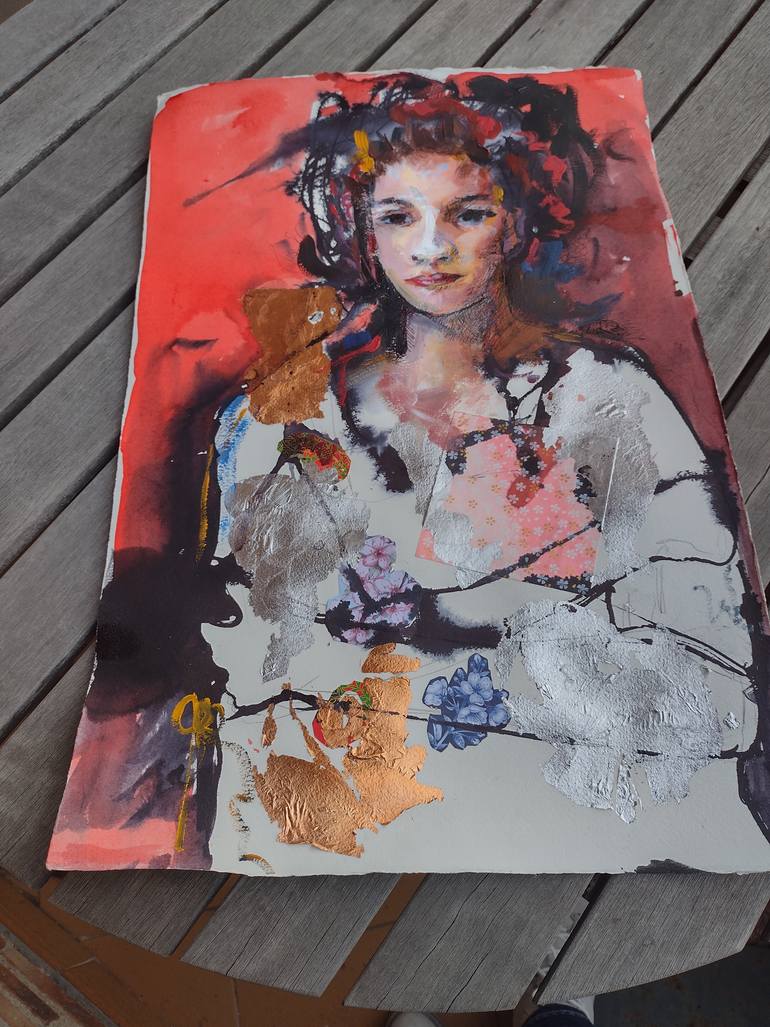 Original Figurative Women Painting by Marina Del Pozo