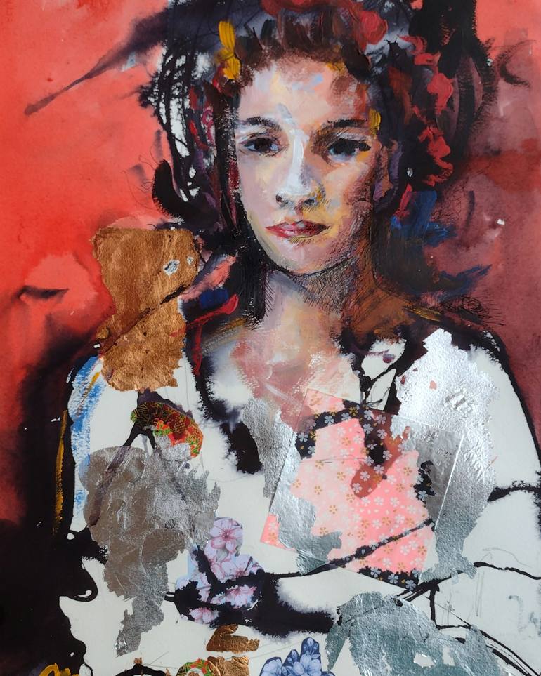 Original Figurative Women Painting by Marina Del Pozo