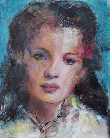 Print of Portrait Paintings by marina del pozo