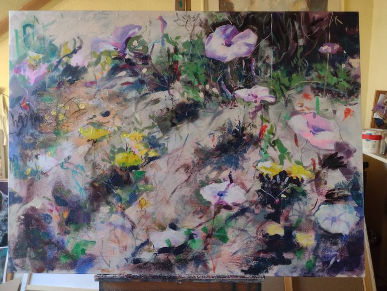Original Figurative Floral Painting by Marina Del Pozo