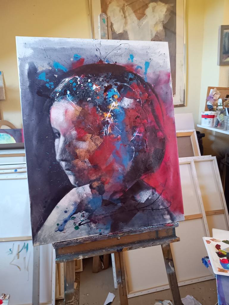 Original Figurative Portrait Painting by Marina Del Pozo