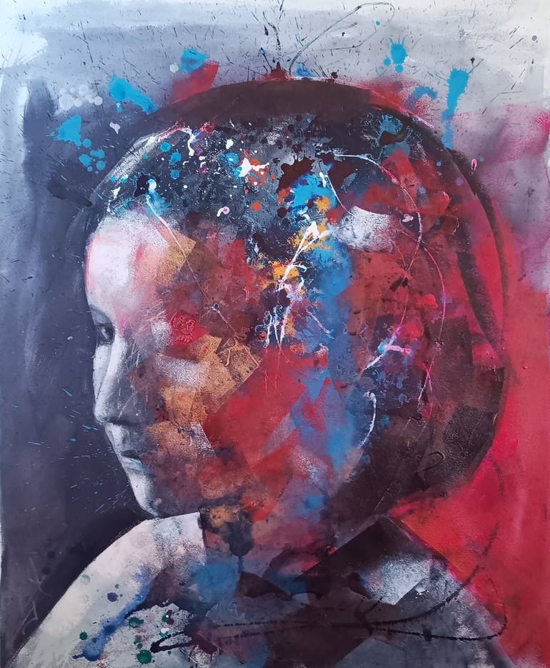 Original Figurative Portrait Painting by Marina Del Pozo