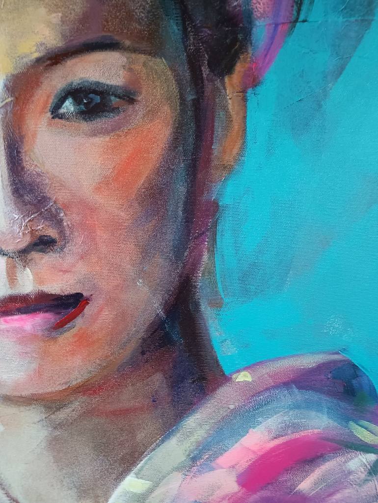 Original Figurative Portrait Painting by marina del pozo