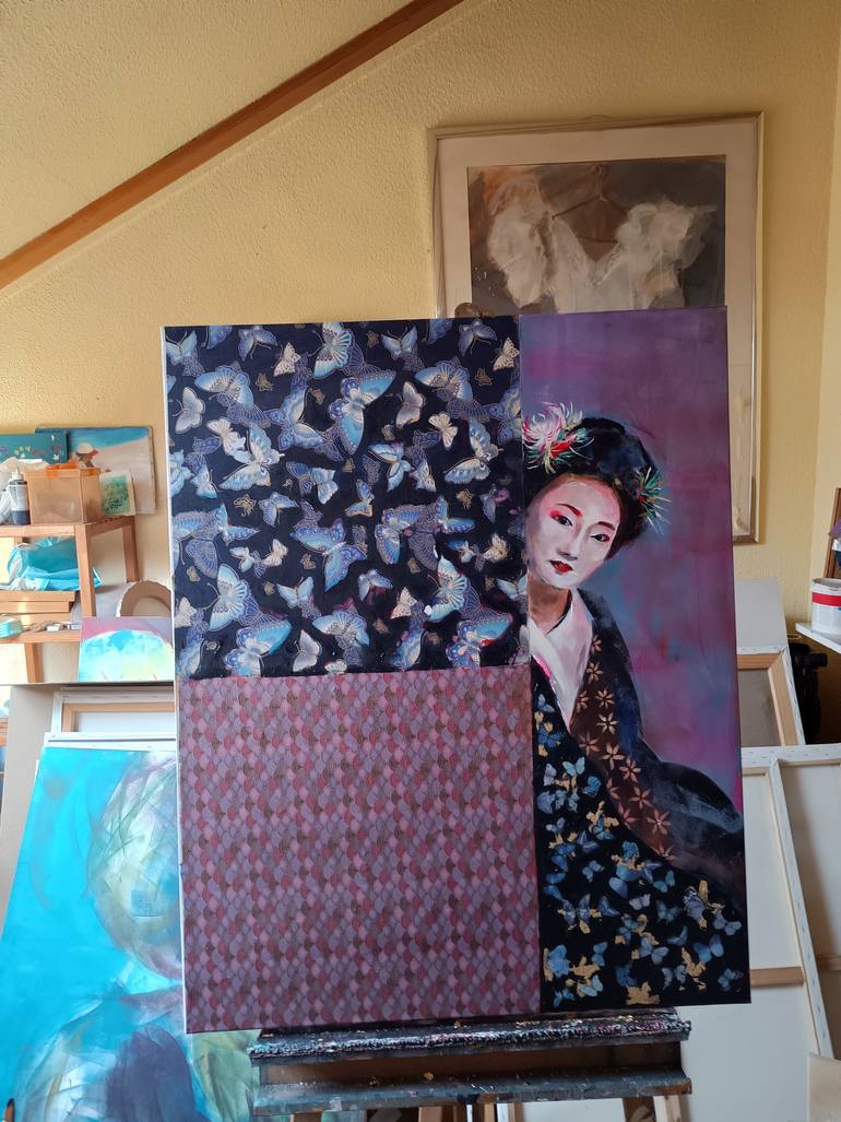 Original Figurative People Painting by Marina Del Pozo