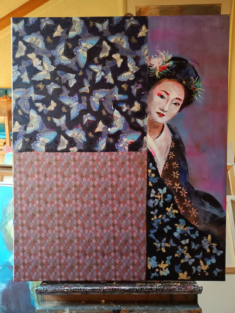 Original Figurative People Painting by Marina Del Pozo