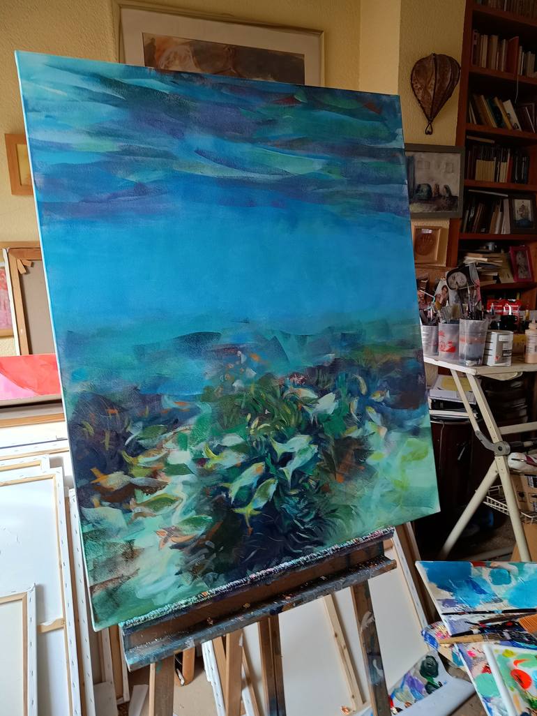 Original Figurative Seascape Painting by Marina Del Pozo