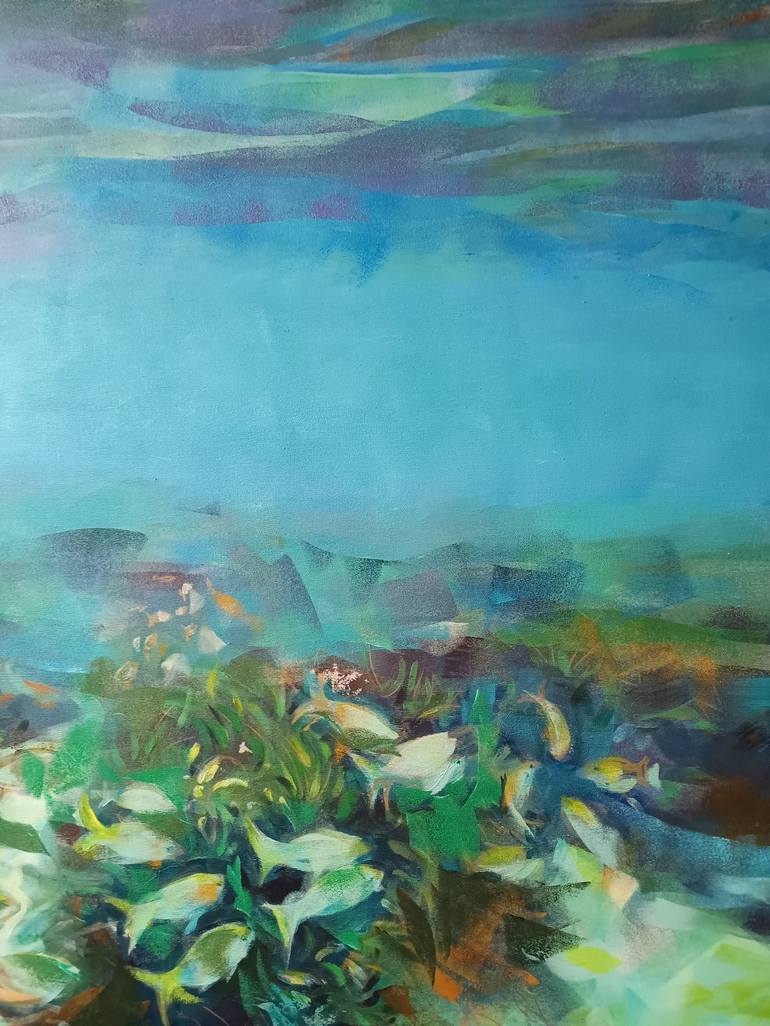 Original Figurative Seascape Painting by Marina Del Pozo