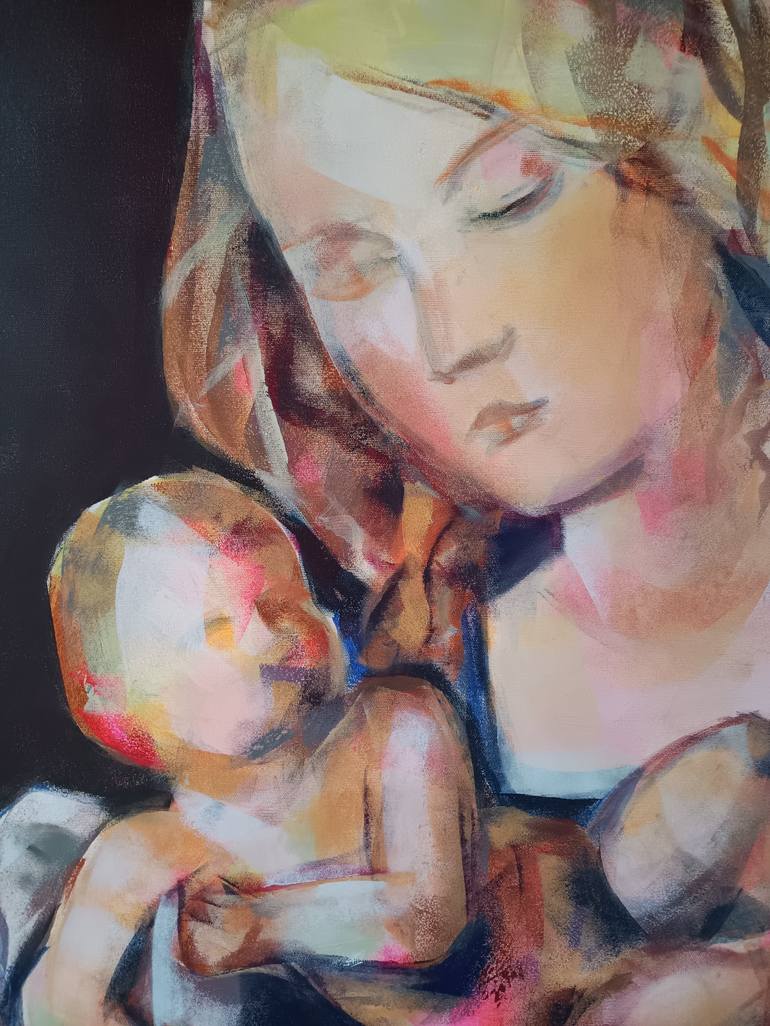 Original Figurative Portrait Painting by marina del pozo