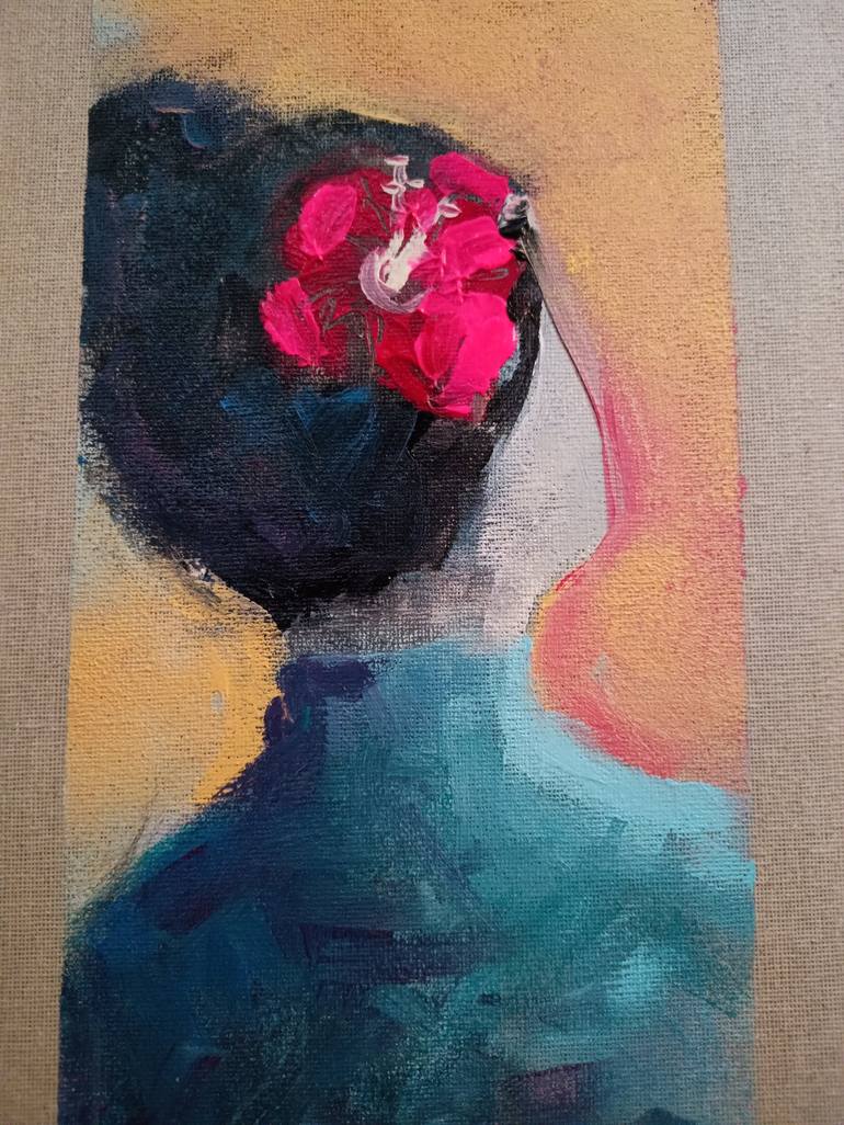 Original Figurative Portrait Painting by marina del pozo