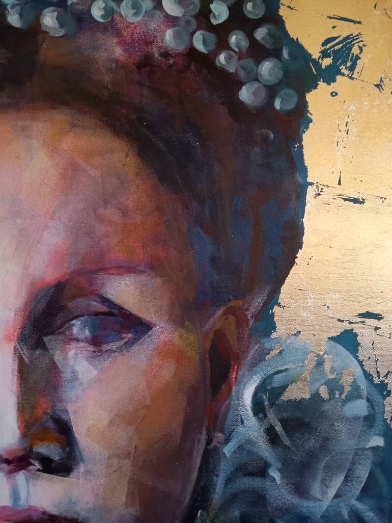 Original Figurative Portrait Painting by marina del pozo