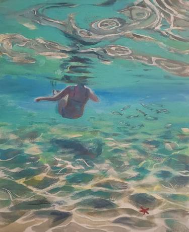 Print of Figurative Seascape Paintings by marina del pozo