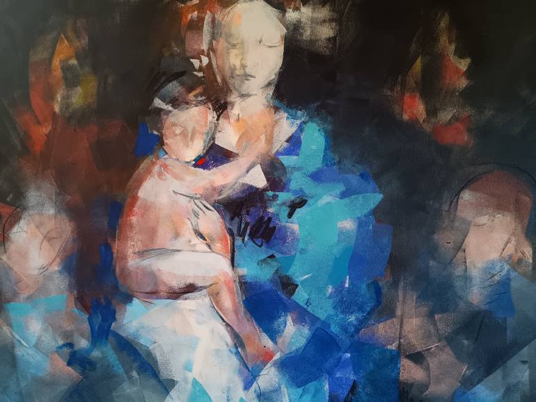 Original Portraiture Women Painting by Marina Del Pozo