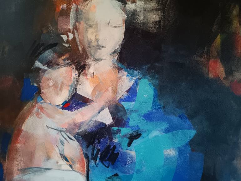 Original Portraiture Women Painting by Marina Del Pozo