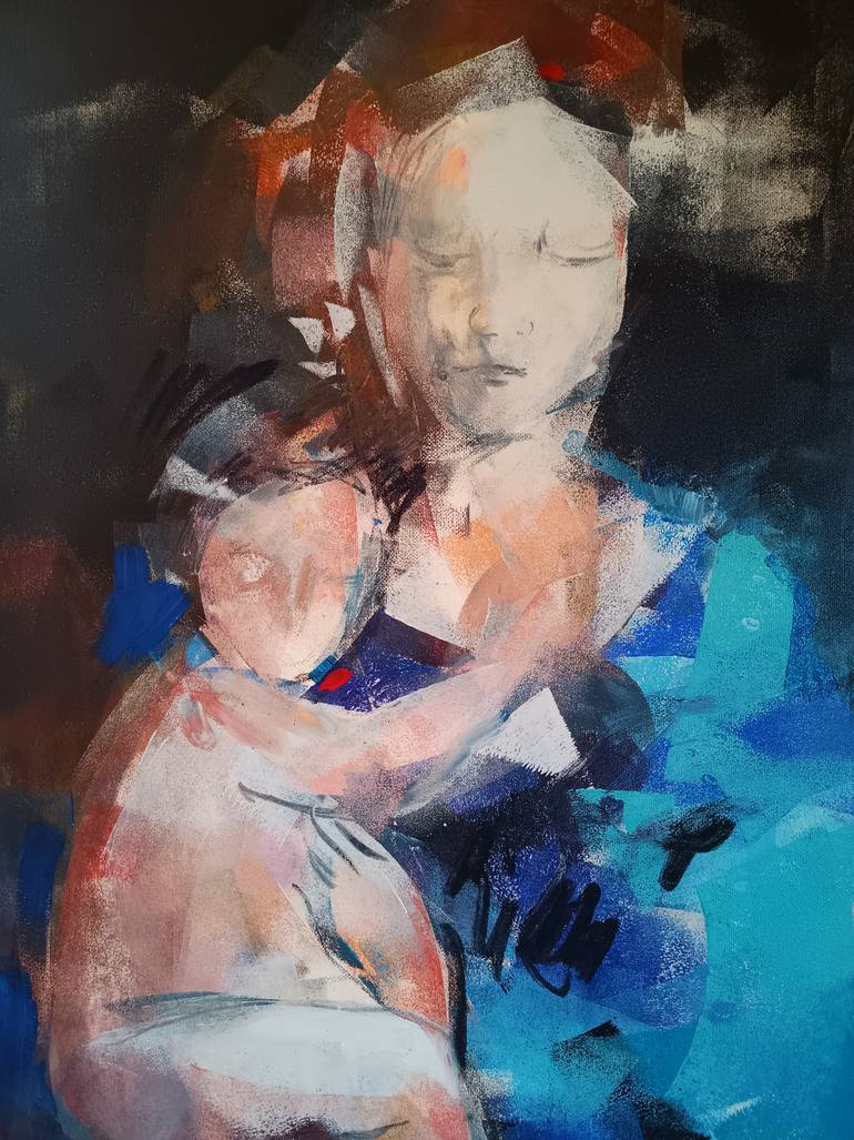 Original Portraiture Women Painting by Marina Del Pozo