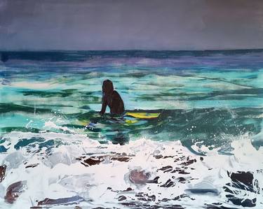 Original Figurative Seascape Paintings by marina del pozo