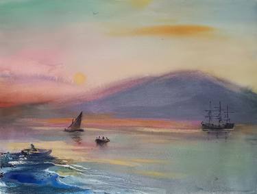 Original Seascape Paintings by marina del pozo