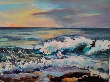 Original Figurative Seascape Paintings by marina del pozo