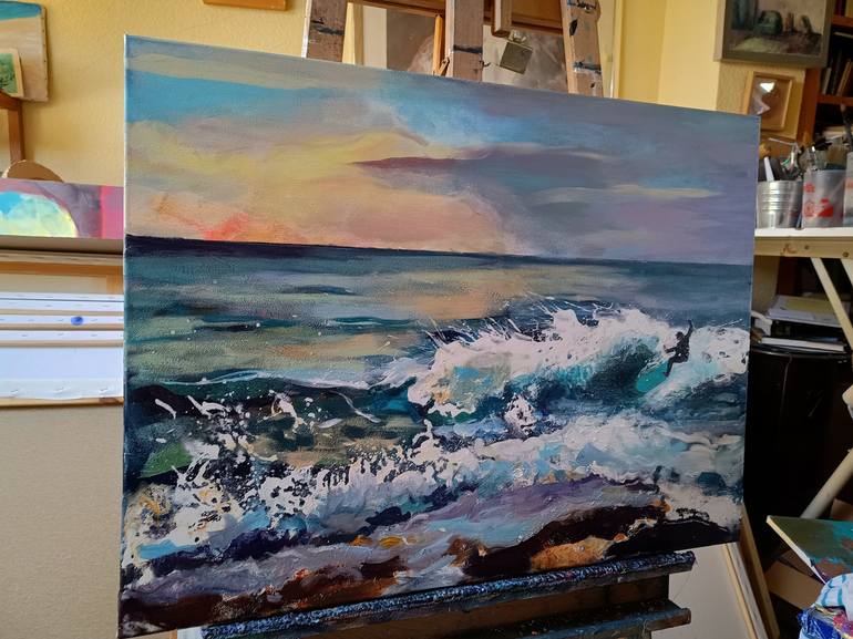 Original Seascape Painting by marina del pozo