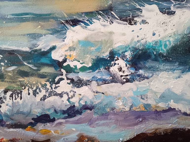 Original Seascape Painting by marina del pozo