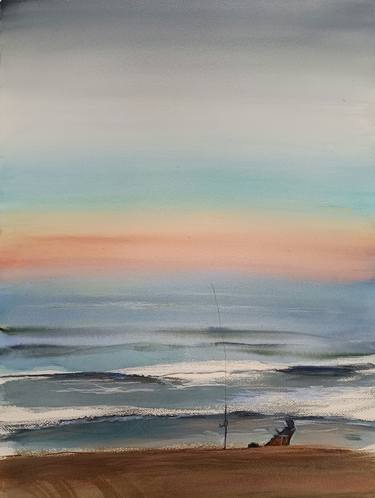 Print of Impressionism Seascape Paintings by marina del pozo