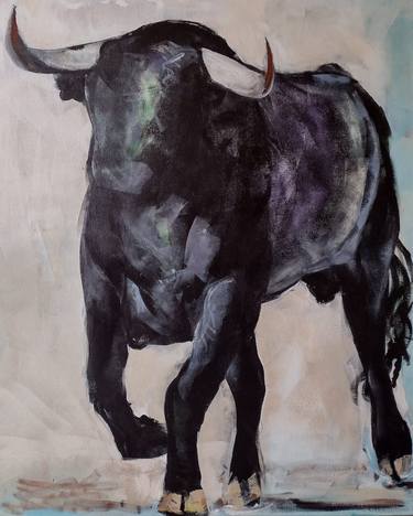 Original Animal Painting by marina del pozo