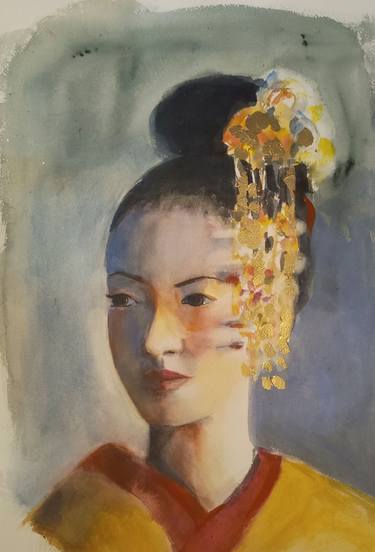 Original Portraiture Women Painting by marina del pozo