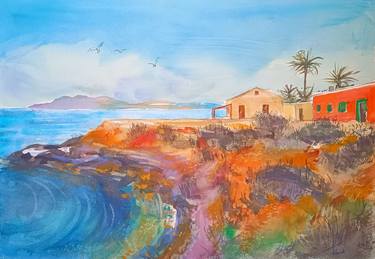 Original Impressionism Seascape Paintings by marina del pozo