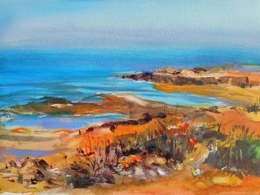 Original Impressionism Seascape Paintings by marina del pozo