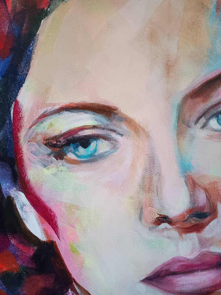 Original Portraiture Women Painting by Marina Del Pozo