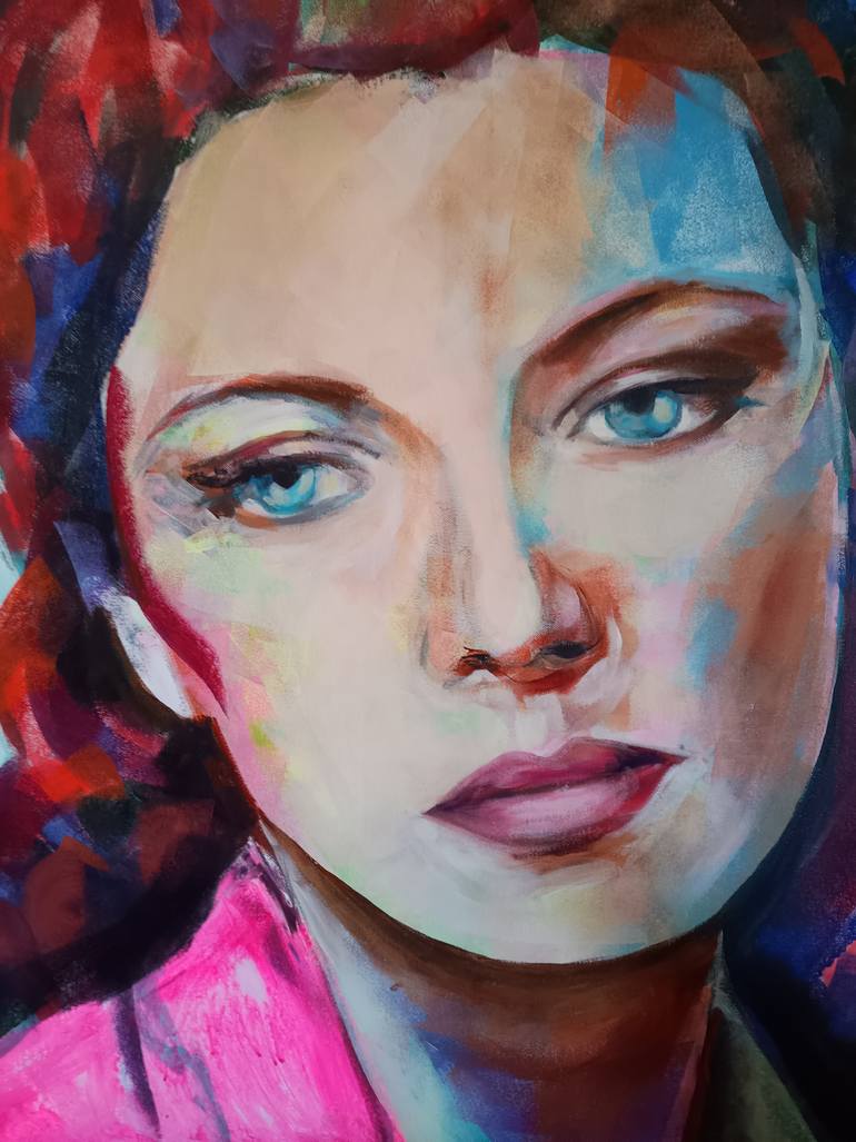 Original Portraiture Women Painting by Marina Del Pozo