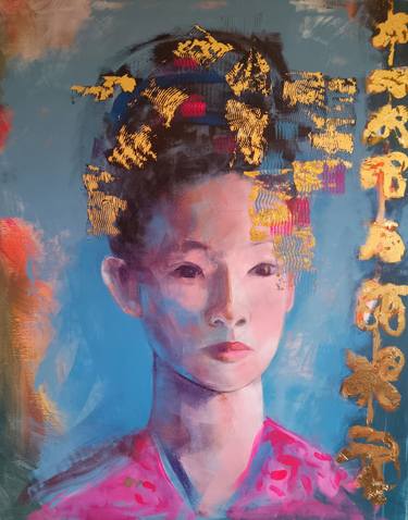 Original Portraiture Women Painting by Marina Del Pozo