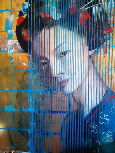 Original Portraiture Women Painting by Marina Del Pozo