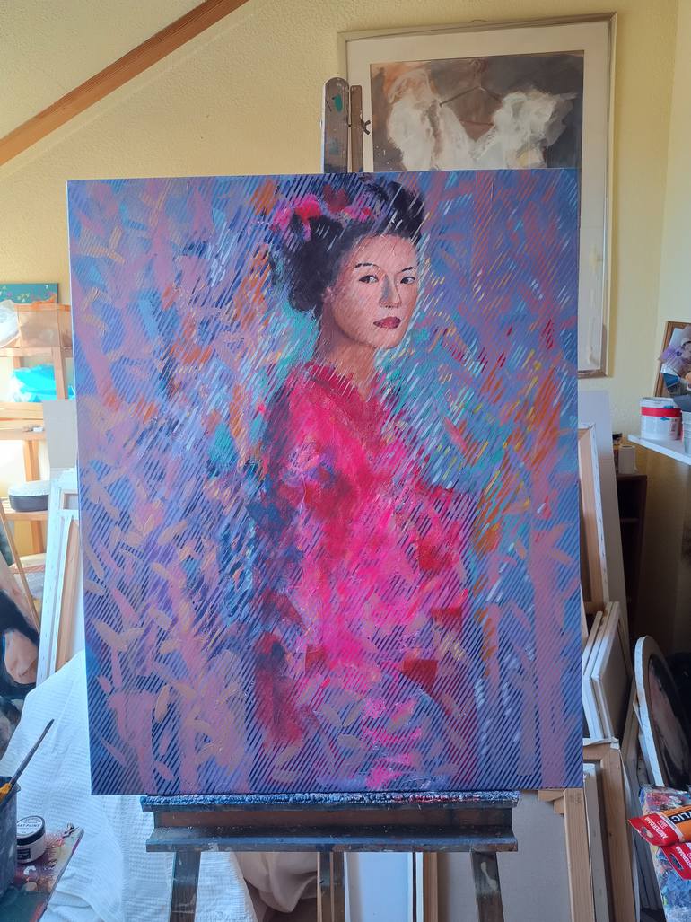 Original Portraiture Women Painting by Marina Del Pozo