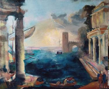 Print of Figurative Landscape Paintings by marina del pozo