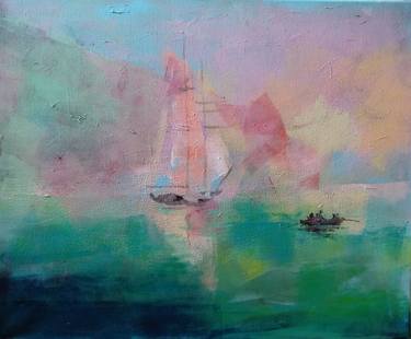 Original Figurative Seascape Paintings by marina del pozo