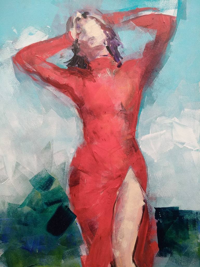 Original Figurative Portrait Painting by marina del pozo