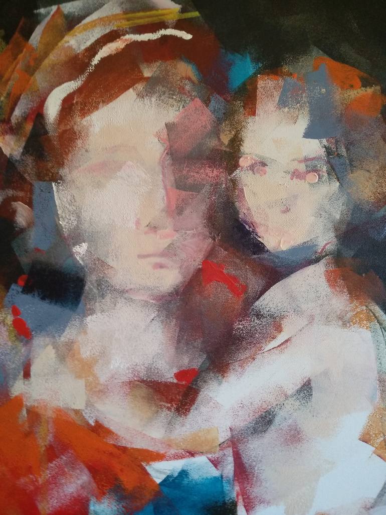 Original Figurative Portrait Painting by marina del pozo