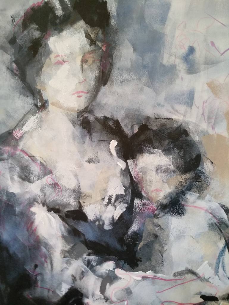 Original Figurative Portrait Painting by marina del pozo