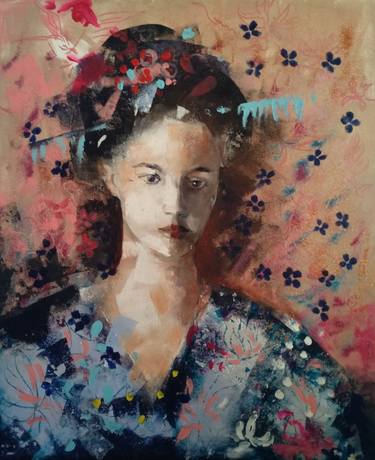 Original Figurative Portrait Paintings by marina del pozo