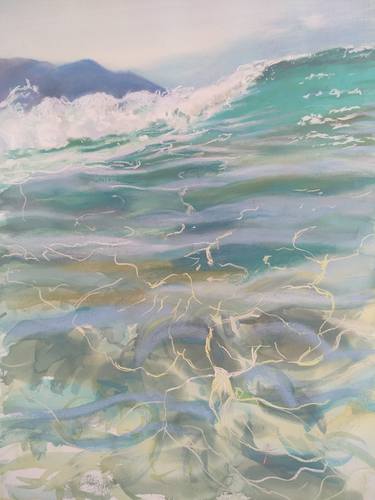 Print of Impressionism Seascape Paintings by marina del pozo