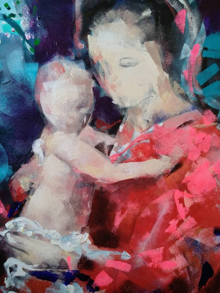 Original Figurative Portrait Painting by marina del pozo