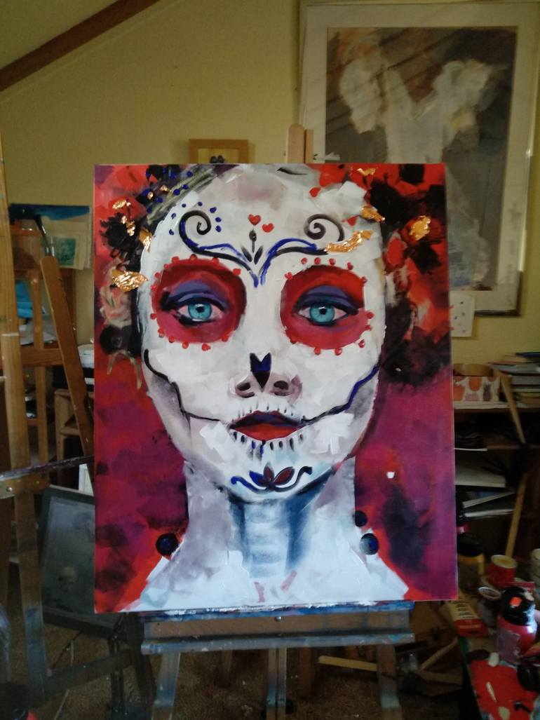 Original Portraiture People Painting by Marina Del Pozo