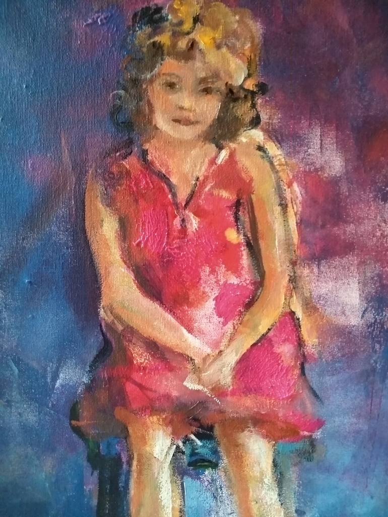 Original Figurative Portrait Painting by marina del pozo