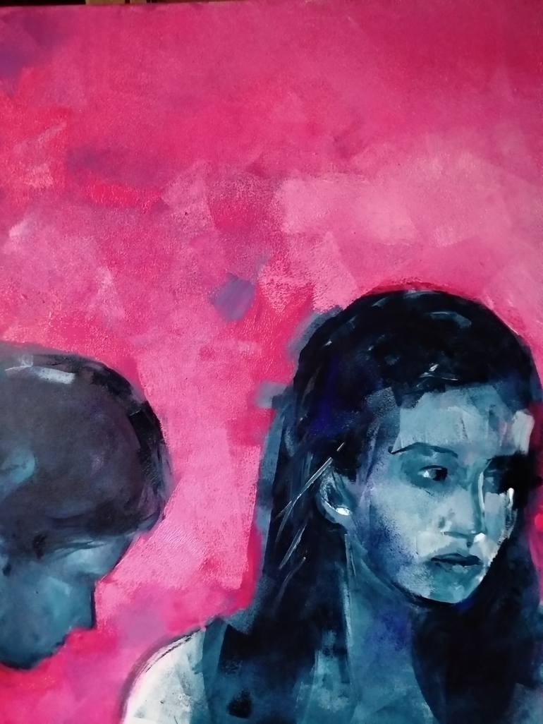 Original Figurative Portrait Painting by marina del pozo