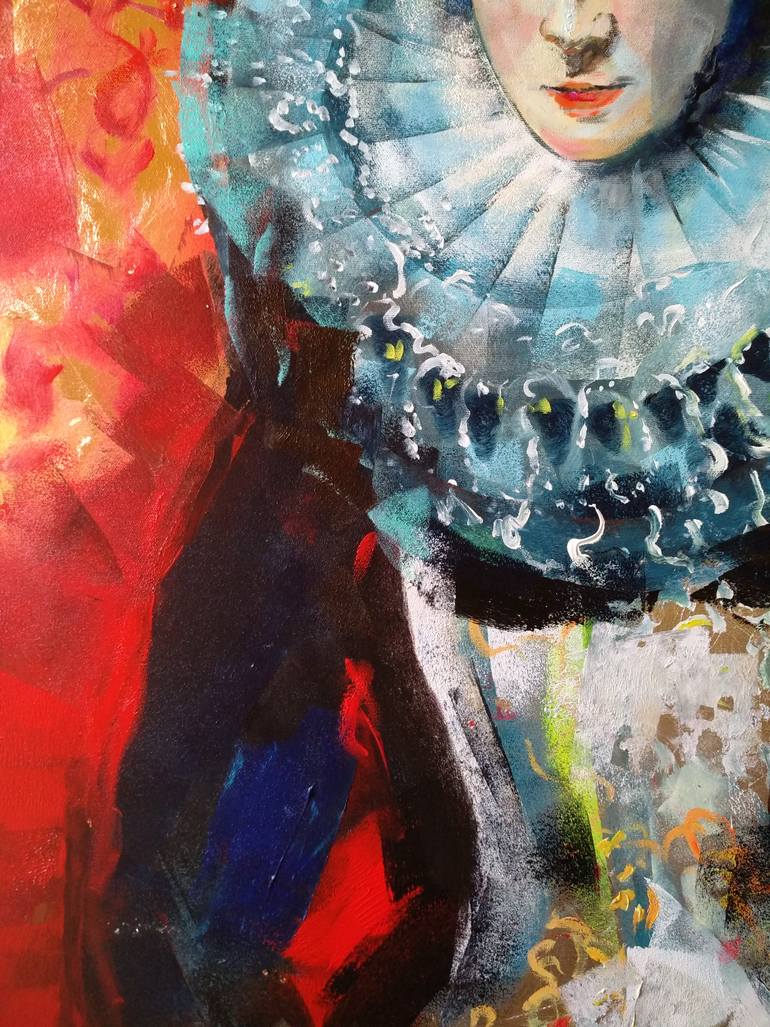 Original Figurative People Painting by Marina Del Pozo