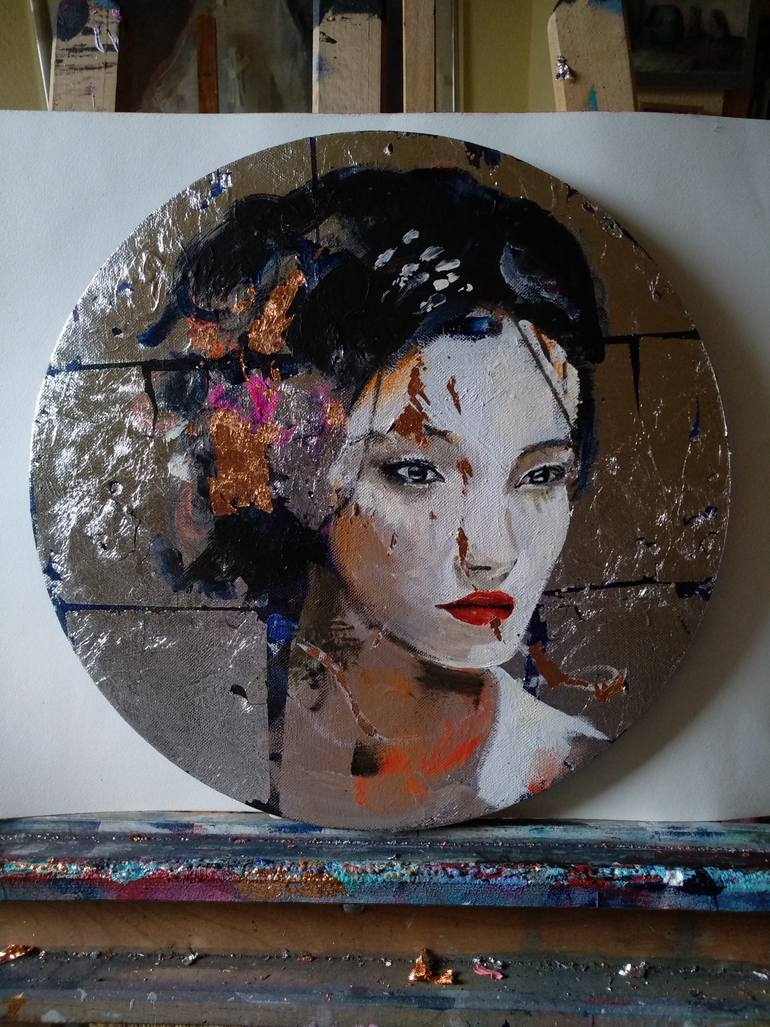 Original Figurative People Painting by Marina Del Pozo