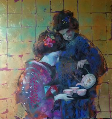 Print of Figurative Interiors Paintings by marina del pozo