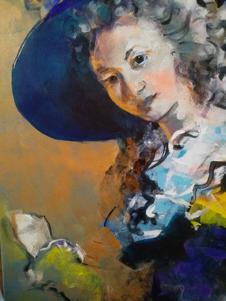 Original Figurative People Painting by Marina Del Pozo