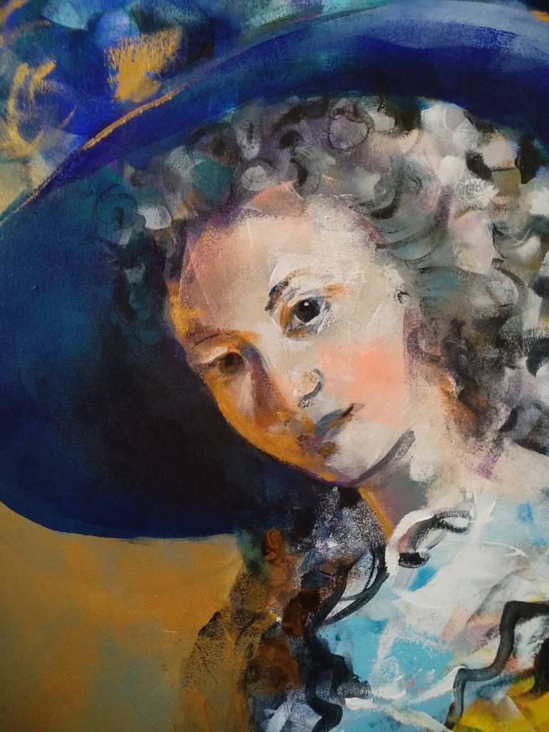 Original Figurative People Painting by Marina Del Pozo