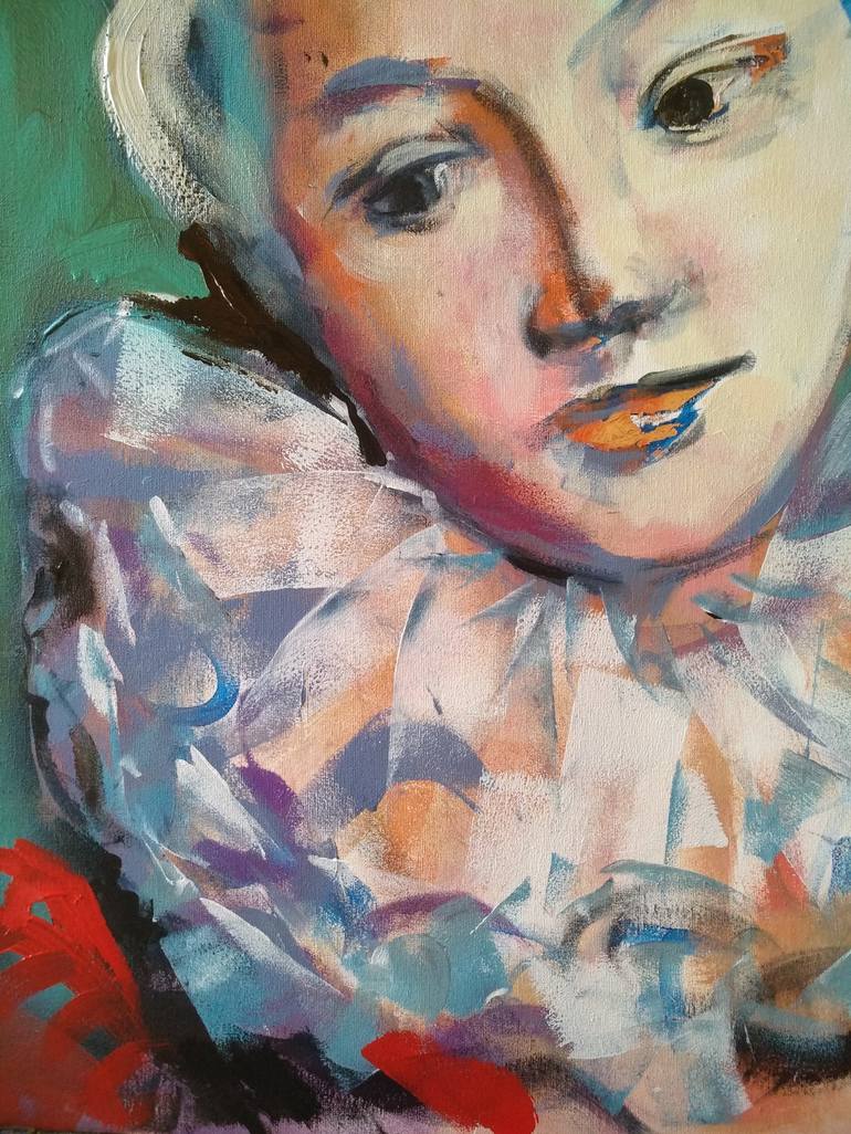 Original Figurative Portrait Painting by marina del pozo